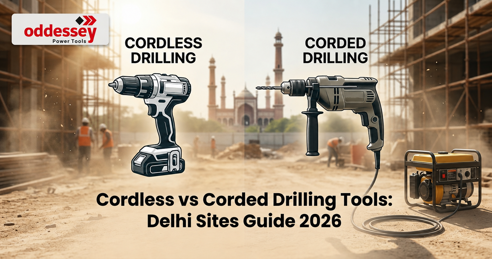 Cordless vs Corded Drilling Tools: Delhi Sites Guide 2026